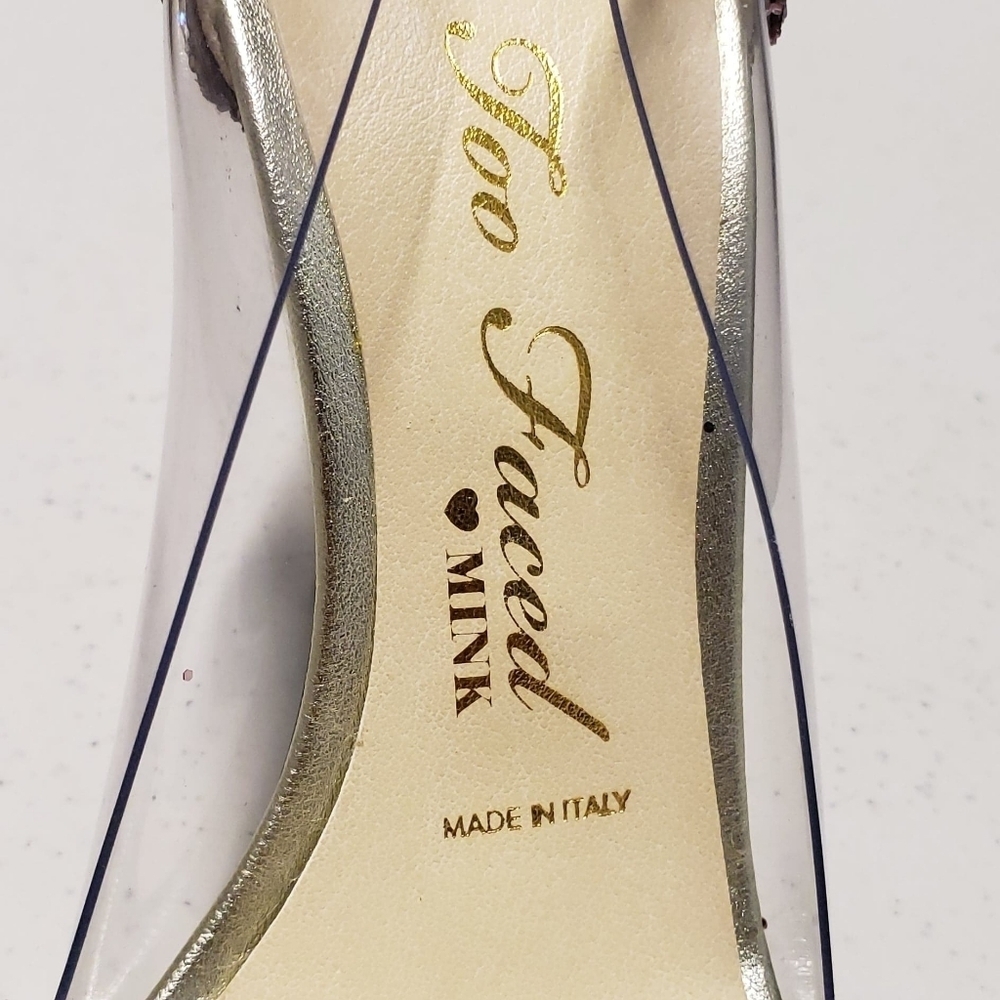 TOO FACED Better Than Sex Pink Glitter Heels Made in Italy Size 36 - Picture 9 of 16